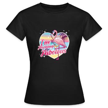 Fabulous streaming - Women's T-Shirt - black - Front - AI Model Female 172 dark (172cm)