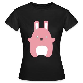 Peluche Mignon Mignon Mignon - T-shirt Femme - noir - Devant - AI Model Female 172 dark (172cm)