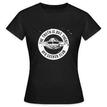 UFO - Women's T-Shirt - black - Front - AI Model Female 172 dark (172cm)