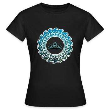 Ozean Weltmeer Atlantik Pazifik Meere Matrose See - Frauen T-Shirt - Schwarz - Vorne - AI Model Female 172 dark (172cm)