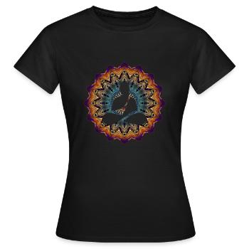 méditation - T-shirt Femme - noir - Devant - AI Model Female 172 dark (172cm)