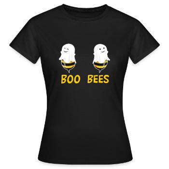 Boobees Bees Fantômes Halloween Cadeau Dames - T-shirt Femme - noir - Devant - AI Model Female 172 dark (172cm)