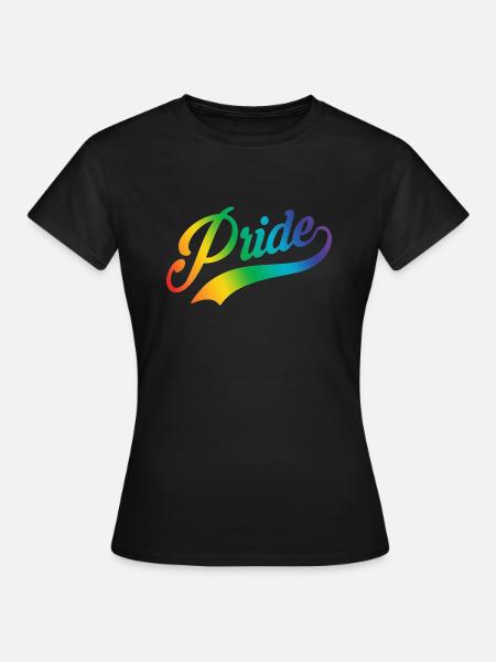 Pride-Skript clr - Frauen T-Shirt - Schwarz