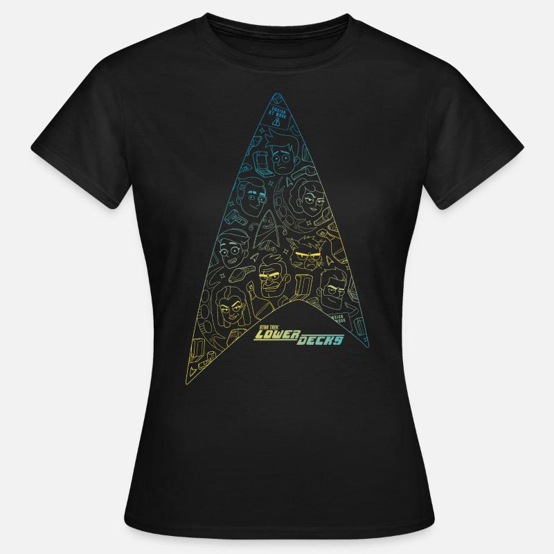 Star Trek Lower Decks Logo - Women's T-Shirt - black