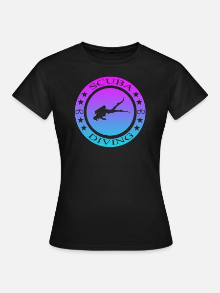 Scuba Diving tauchen - Frauen T-Shirt - Schwarz