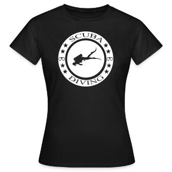 Scuba Diving - Frauen T-Shirt - Schwarz - Vorne - AI Model Female 172 dark (172cm)