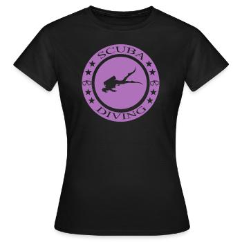 Scuba Diving - Frauen T-Shirt - Schwarz - Vorne - AI Model Female 172 dark (172cm)