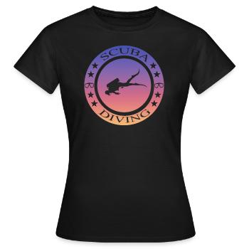 Scuba Diving - Frauen T-Shirt - Schwarz - Vorne - AI Model Female 172 dark (172cm)
