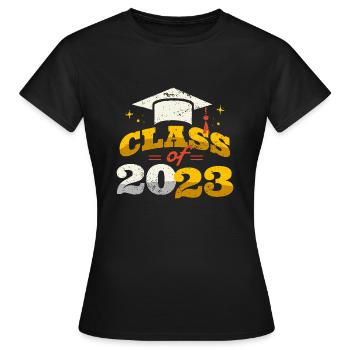 Classe de 2023 - Diplôme d’études secondaires de fin d’études secondaires 2023 - T-shirt Femme - noir - Devant - AI Model Female 172 dark (172cm)