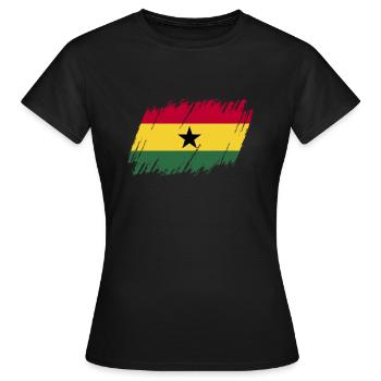 Ghana - T-shirt Femme - noir - Devant - AI Model Female 172 dark (172cm)