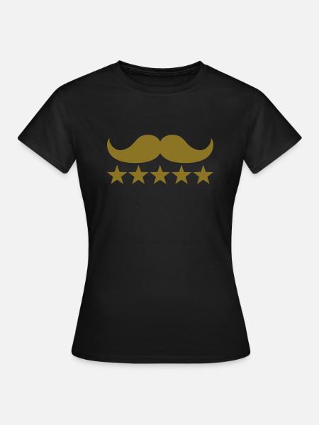 Moustache - Frauen T-Shirt - Schwarz