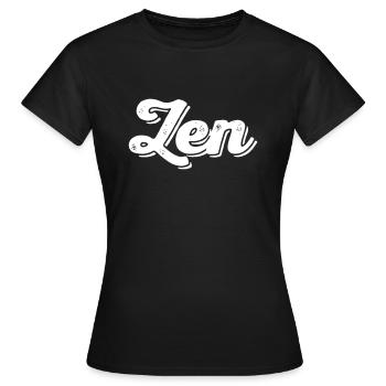 Zen - Frauen T-Shirt - Schwarz - Vorne - AI Model Female 172 dark (172cm)