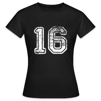 16 - T-shirt Femme - noir - Devant - AI Model Female 172 dark (172cm)