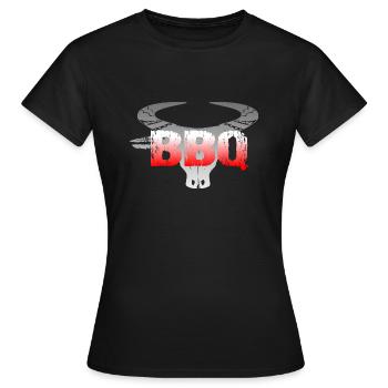 BBQ - Women's T-Shirt - black - Front - AI Model Female 172 dark (172cm)