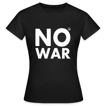 No war - Frauen T-Shirt - Schwarz - Vorne - AI Model Female 172 dark (172cm)