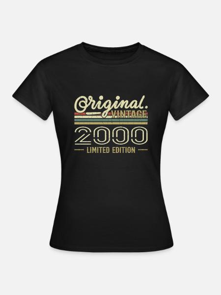 2000 Retro Jubiläum 2000 Original 2000 Jahrgang - Frauen T-Shirt - Schwarz