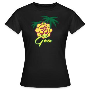 Goa - Frauen T-Shirt - Schwarz - Vorne - AI Model Female 172 dark (172cm)