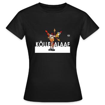 Couple de danse Carnaval Cologne Kölle Mariechen Alaaf Dom - T-shirt Femme - noir - Devant - AI Model Female 172 dark (172cm)
