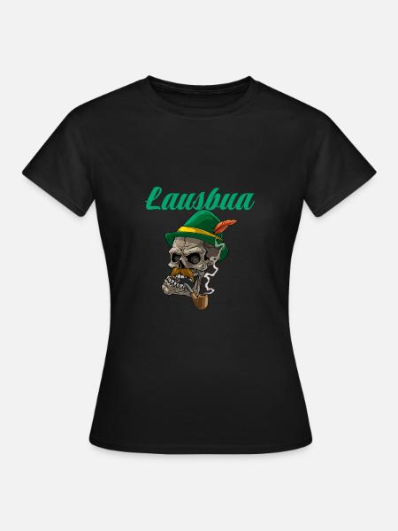 Lausbua Lederhosen - Frauen T-Shirt - Schwarz