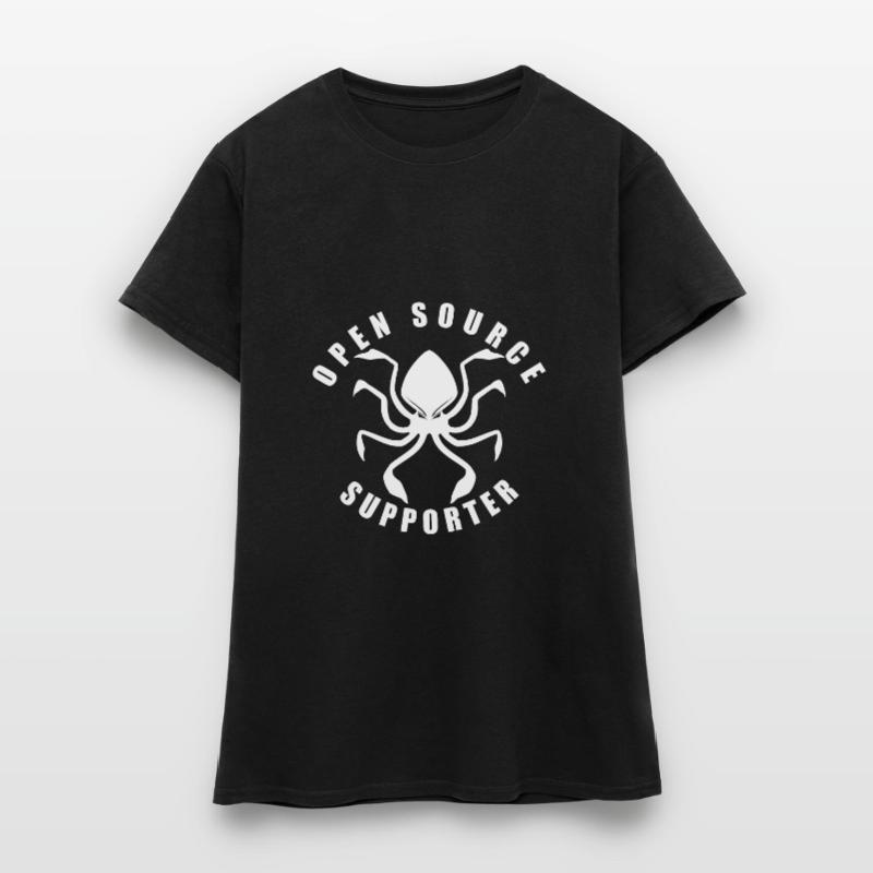 LUZILLION CODER COUTURE, OPEN SOURCE SUPPORTER Frauen T-Shirt