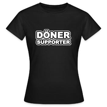 Döner Supporter - Frauen T-Shirt - Schwarz - Vorne - AI Model Female 172 dark (172cm)