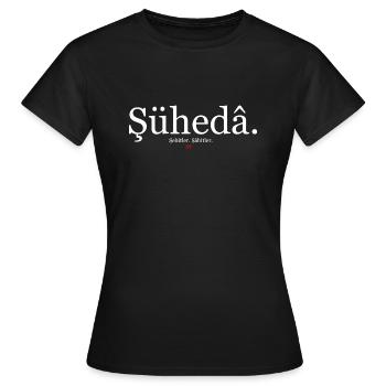 Turc Süheda mots turcs proverbe turc - T-shirt Femme - noir - Devant - AI Model Female 172 dark (172cm)