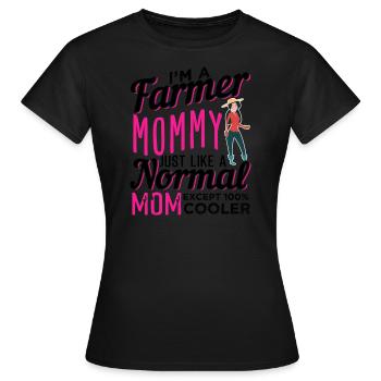 Farmer Mom - Frauen T-Shirt - Schwarz - Vorne - AI Model Female 172 dark (172cm)