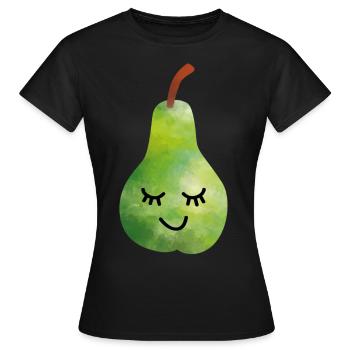 birne - Frauen T-Shirt - Schwarz - Vorne - AI Model Female 172 dark (172cm)