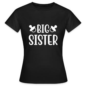 Big Sister - Frauen T-Shirt - Schwarz - Vorne - AI Model Female 172 dark (172cm)