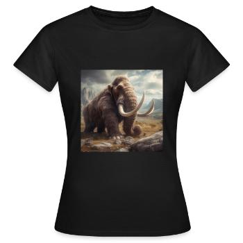 Mammouth - T-shirt Femme - noir - Devant - AI Model Female 172 dark (172cm)