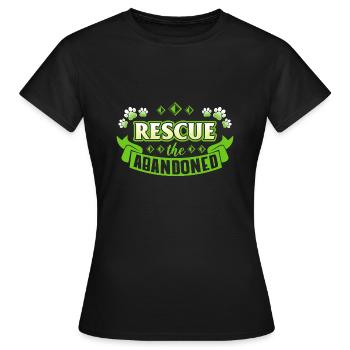 Sauvetage des animaux au refuge pour animaux - T-shirt Femme - noir - Devant - AI Model Female 172 dark (172cm)