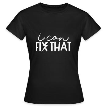 Corrigez cette drôle de tension d'électricien - T-shirt Femme - noir - Devant - AI Model Female 172 dark (172cm)