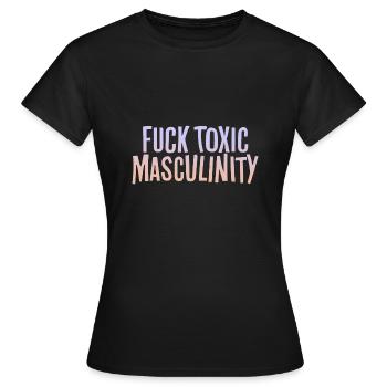 DE MASCULINITÉ TOXIQUE - T-shirt Femme - noir - Devant - AI Model Female 172 dark (172cm)