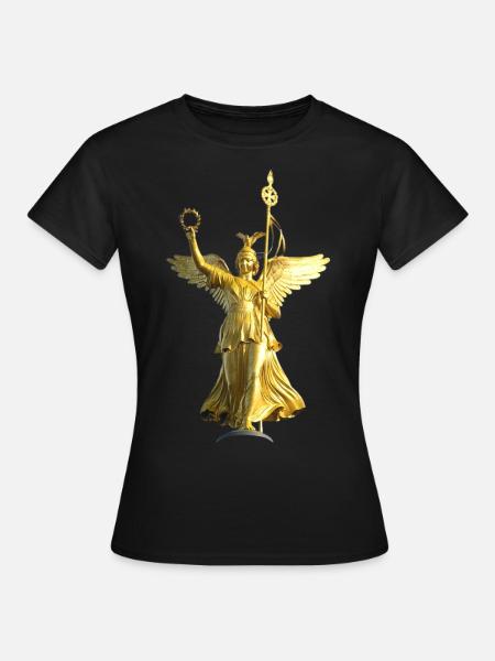 Siegessäule Berlin - Frauen T-Shirt - Schwarz