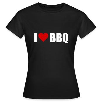 BBQ - Frauen T-Shirt - Schwarz - Vorne - AI Model Female 172 dark (172cm)