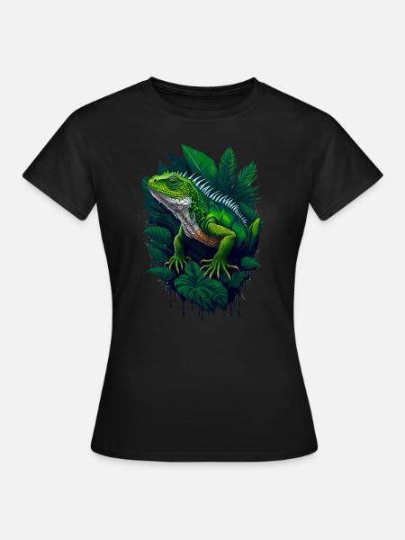 reptile iguana - Women's T-Shirt - black