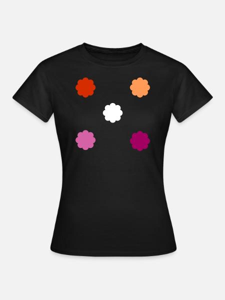 Subtiler lesbischer Stolz - Frauen T-Shirt - Schwarz