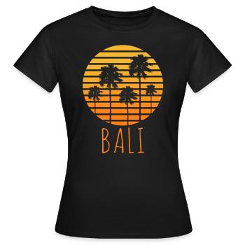 Bali - T-shirt Femme - noir - Devant - AI Model Female 172 dark (172cm)