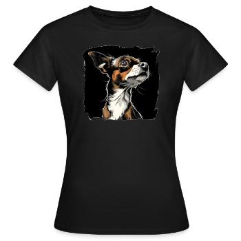 Chihuahua Dog Dog Breed Colored - Chiuahua - Women's T-Shirt - black - Front - AI Model Female 172 dark (172cm)