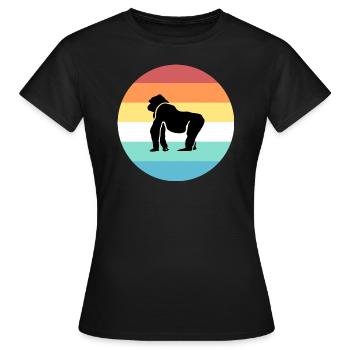gorilla - Women's T-Shirt - black - Front - AI Model Female 172 dark (172cm)