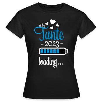 tante 2023 - Frauen T-Shirt - Schwarz - Vorne - AI Model Female 172 dark (172cm)