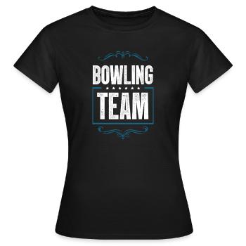 Équipe de bowling - T-shirt Femme - noir - Devant - AI Model Female 172 dark (172cm)