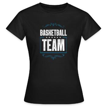 Équipe de basket-ball - T-shirt Femme - noir - Devant - AI Model Female 172 dark (172cm)