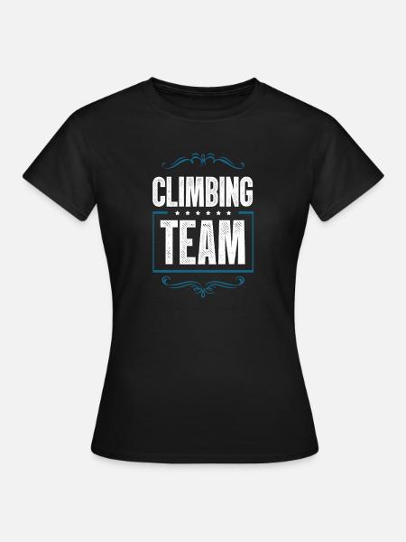 Climbing Crew - Frauen T-Shirt - Schwarz