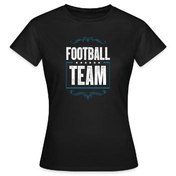 Équipe de football - T-shirt Femme - noir - Devant - AI Model Female 172 dark (172cm)