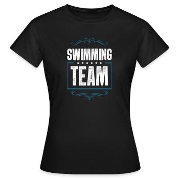 Équipe de natation - T-shirt Femme - noir - Devant - AI Model Female 172 dark (172cm)
