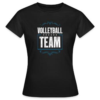 Équipe de volley-ball - T-shirt Femme - noir - Devant - AI Model Female 172 dark (172cm)