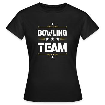 Bowling Team - Frauen T-Shirt - Schwarz - Vorne - AI Model Female 172 dark (172cm)