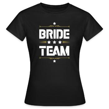 Équipe de la mariée - T-shirt Femme - noir - Devant - AI Model Female 172 dark (172cm)