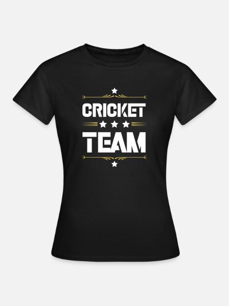Cricket Team - Frauen T-Shirt - Schwarz